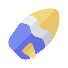 3d rendered illustration of a blue icon