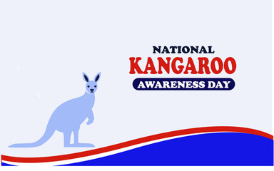 Elegant National Kangaroo Care Day banner , Illustration vector national kangaroo awareness day for web banner.