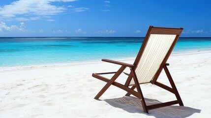 Relaxing on a serene beach a perfect getaway for sun seekers and nature lovers