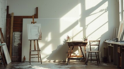 Minimalist studio, soft lighting