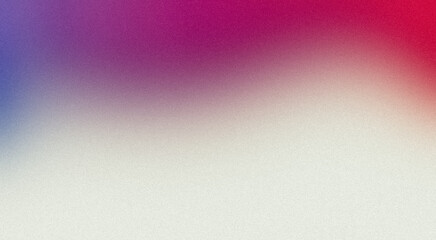 Magenta purple blue color on white background, backdrop design, rough, shiny, glowing, grungy, grainy gradient texture banner or poster, empty space