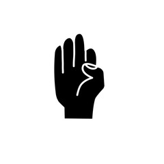 hand silhouette icon