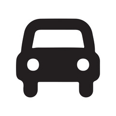 Car icon vector art illustration on white background