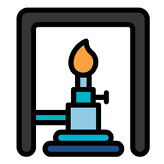 Bunsen Burner Icon