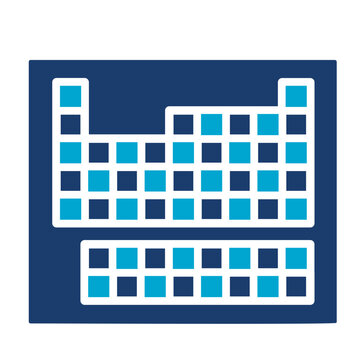 periodic table blue and white clip art preview