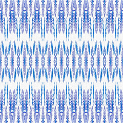 Masculine ikat stripe irregular linear shirting pattern. Modern menswear broken line effect fashion allover print in template 