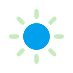 sun duo tone icon