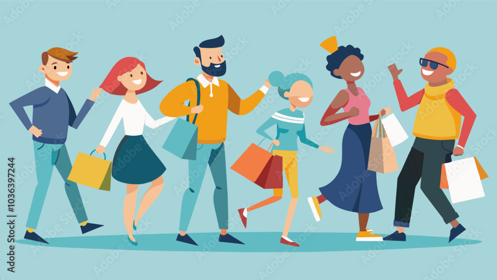 Poster shoppers and passersby stop in their tracks and join in the fun as a spontaneous flash mob breaks ou