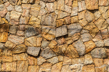 texture pattern of stone wall in Brazil