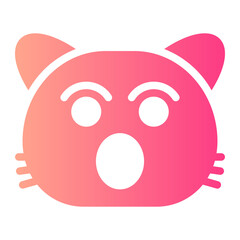 amazed gradient icon