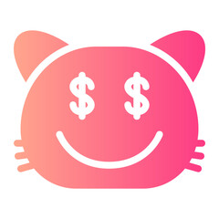 dollar gradient icon