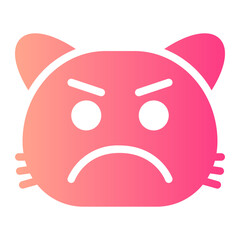 frown gradient icon