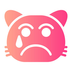 facial expression gradient icon