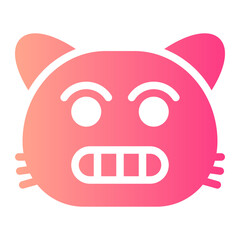 grimacing gradient icon