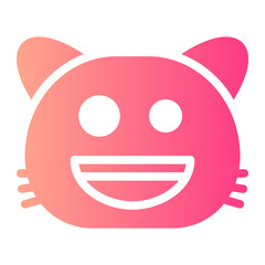 happiness gradient icon