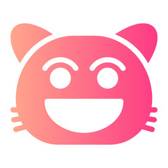 grinning gradient icon