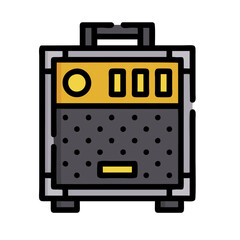 battery charger isolated on white background