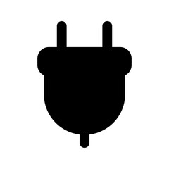 power plug glyph icon
