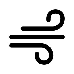 wind glyph icon