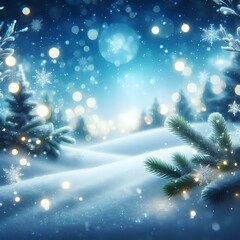 Festive Christmas Scene with Santa Hat and Ornaments in Snow