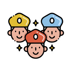 happy family cartoon