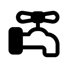 water tap glyph icon