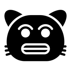 Fototapeta premium chilled glyph icon