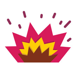 Fototapeta premium Explosion Icon