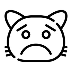 anger line icon