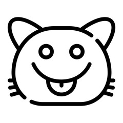 cat line icon