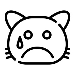 cat line icon