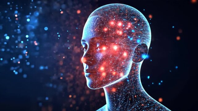 Digital brain for ethical AI development, focusing on creating responsible AI systems that prioritize fairness and transparency.
