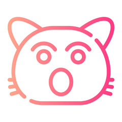 amazed gradient icon