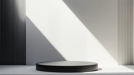 podium design with lighting