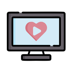 monitor with heart