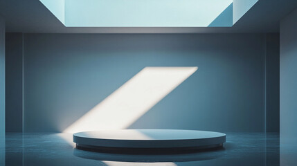 podium design with lighting