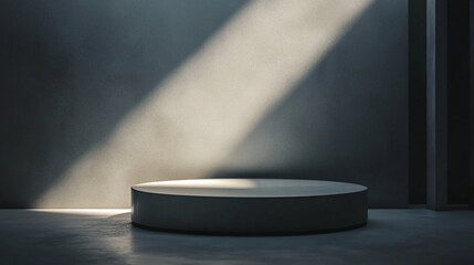podium design with lighting