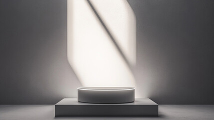 podium design with lighting