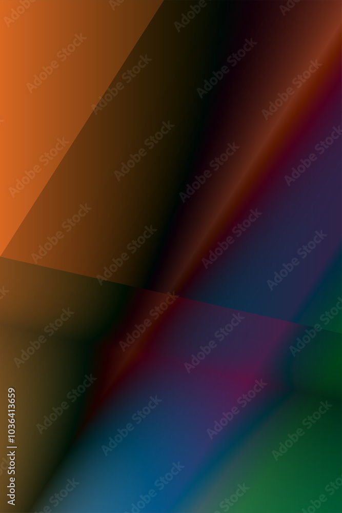 Aufkleber prism rainbow light on dark background. crystal abstract backlight effect. background with colorful,