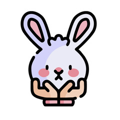 bunny with heart