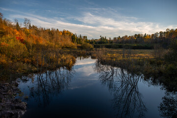 Beautiful autumn day in Fundy trail parkway