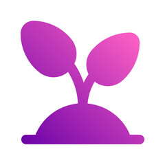plant gradient icon