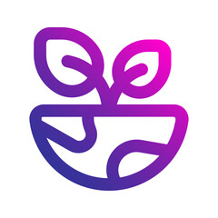 green earth gradient icon