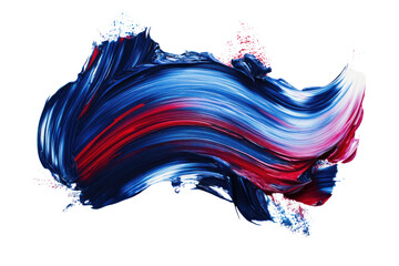 Fototapeta premium Dynamic brush strokes with sweeping motion isolated on transparent and white background.PNG image 
