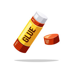 Glue stick vector isolated on white background.