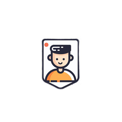Friendly Young Boy in Cartoon Style Illustration