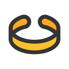 bracelet outline fill icon