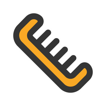 recommend clip art: comb outline fill icon