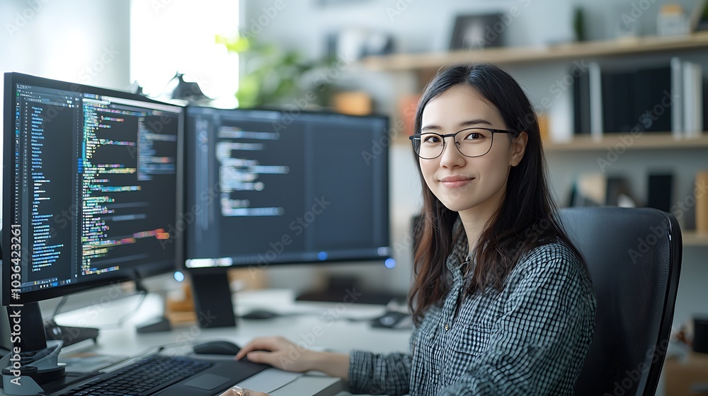 Aufkleber empowering the future of technology a young developer's journey in the digital world of programming 