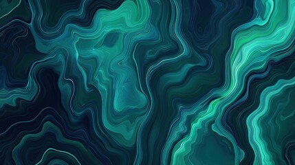 Abstract teal and blue liquid swirl pattern background